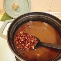 可能是粥、焗豆和火鍋的圖像