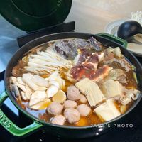 可能是豆腐、火鍋和文字的圖像