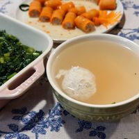 可能是粥、豆腐、麵和紫蘇的圖像