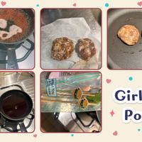 可能是餅乾、燕麥餅乾和顯示的文字是「 B You Girls Power 」的圖像