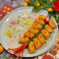 可能是豆腐、小木犀樹、龍眼和文字的圖像