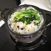 可能是拉麵、水波蛋、火鍋和粥的圖像