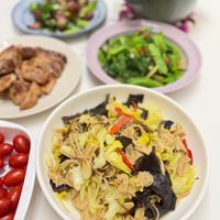 可能是豆腐和香菇的圖像