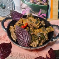 可能是豆腐、紫蘇和文字的圖像