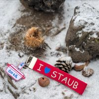 可能是顯示的文字是「 BU ま甘 舌甘場 媽 I I TUSTAUR STAUB STAUB 」的圖像