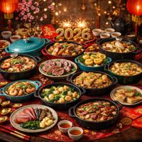 可能是火鍋、港式點心和炒麵的圖像