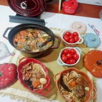 可能是火鍋、肉排、燉小牛膝和文字的圖像