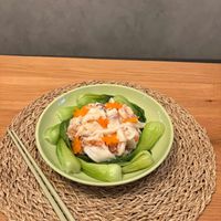 可能是水波蛋和豆腐的圖像