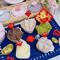 可能是‎豆腐、義式冰淇淋和‎顯示的文字是「 ‎STAUE TAUB STAUD UO Ελ SmUa יועדת 春戦 福 AUB 日才‎」‎‎ 的圖像