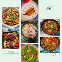可能是粥、拉麵、火鍋、豆腐和文字的圖像