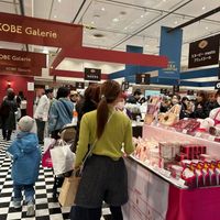 可能是顯示的文字是「 KOBEGalerie KOBE Galerie KOBE KOBEGalerie Galerie KOBEGale KOB Gale NOS NOSTA ススービー ススービーmets meets プリュイエール d ALENTINE ガルニエ V 田田 日田」的圖像