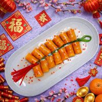 可能是港式點心、炒麵和文字的圖像