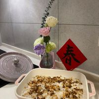可能是牧羊人派、炒飯和文字的圖像