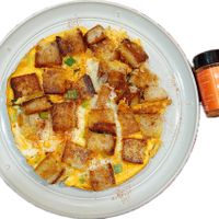 可能是豆腐和歐姆蛋的圖像