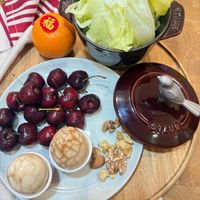 可能是豆腐、龍眼和顯示的文字是「福 8 」的圖像