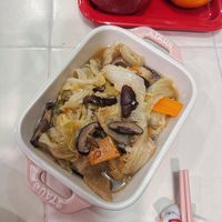 可能是香菇和豆腐的圖像