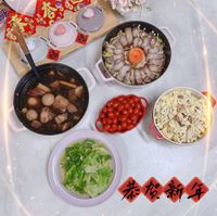 可能是豆腐、火鍋、麵、炒麵和文字的圖像