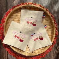 可能是餐巾環和顯示的文字是「發糕 製塩 發糕 羅糕 發糕 發糕」的圖像