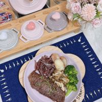 可能是肉排和文字的圖像