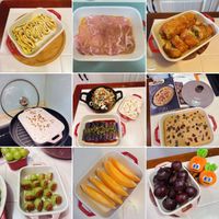 可能是炒麵、水果和文字的圖像