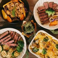 可能是肉排和文字的圖像