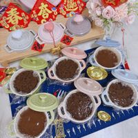 可能是舒芙蕾和文字的圖像