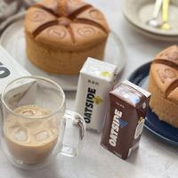 可能是戚風蛋糕和文字的圖像