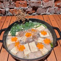 可能是豆腐、粥、火鍋、拉麵和麵的圖像