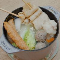 可能是火鍋、豆腐和粥的圖像