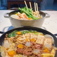 可能是豆腐、拉麵、麵和火鍋的圖像