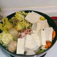 可能是火鍋和豆腐的圖像