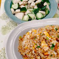 可能是印度香料飯、北非小米飯和炒飯的圖像