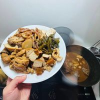 可能是火鍋和豆腐的圖像