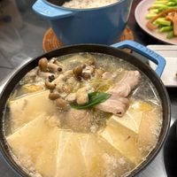 可能是豆腐、粥和火鍋的圖像