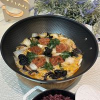 可能是豆腐、香菇和文字的圖像
