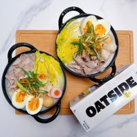 可能是豆腐、麵、粥和文字的圖像