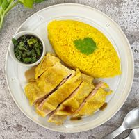 可能是北非小米飯和印度香料飯的圖像