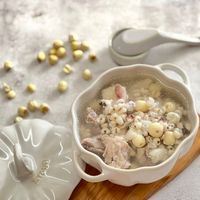 可能是豆腐、粥、龍眼和文字的圖像