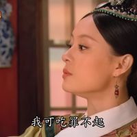 可能是顯示的文字是「甄媛傳 我可吃罪不起」的圖像