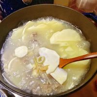 可能是豆腐、火鍋和粥的圖像