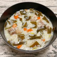 可能是粥、豆腐和文字的圖像