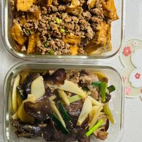 可能是香菇和豆腐的圖像