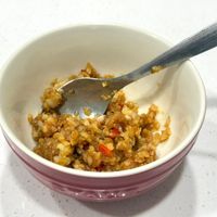 可能是燕麥餅乾、北非小米飯和炒飯的圖像