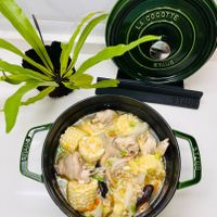 可能是豆腐、火鍋和文字的圖像