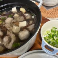 可能是豆腐、粥和火鍋的圖像