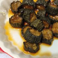 可能是香菇和顯示的文字是「料理學習日記？ ΛΛΕ 」的圖像