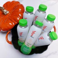 可能是飲料、美髮產品和文字的圖像