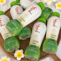 可能是飲料、美髮產品和顯示的文字是「 if beeTIo SENSATION NET pp 100% Water coconut CONTENT NATURAL 350 mL ρνεΑΤΙΟΝ NET CONTENT 30% if SENSATION if SENSĂTION ATION LOCAL Coconu. Water NAT NATURAL 100% presaauves CONTENT CONT 350 mL NET Coconut Water Coconut Water 100% N No NATURA NET Dreservatives NATI URAN CONTENT 350ml 100% NATURAL 100NATURAL URAL NETCONTENT NET Nopreservatives 350 mL 」的圖像