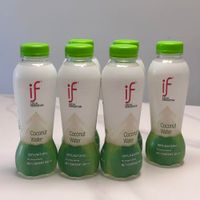 可能是美髮產品、藥物、飲料和顯示的文字是「 if SENSATION if SENSATION 보은도산함 SENSATI ION if_if SENSATION if SENSATION LOCALTION if Coconut Water Coconut Water 100% NAT ATURAL 100%NATURAL JRAL hoprssenwanises NET CONTENT Coconut Water Cocanut Water 100%NATURAL 100% NATU RAL- Aopreservtves CONTE ENT 350 50 nL 100%NATURAL NET CONTENT 350mL 100% 100% NATURA Hopreseretnes NETCONTENTS NET 」的圖像