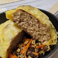 可能是肉餡餅、牧羊人派和文字的圖像